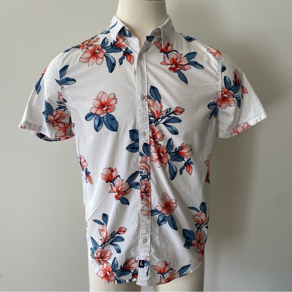 Hollister Epic Flex Floral Print Button Down Shirt